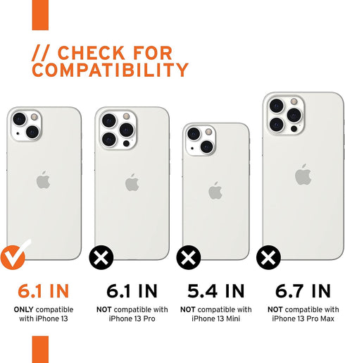 URBAN ARMOR GEAR 13 [6.1 inch UAG Designed for iPhone Case Red Crimson Rugged Lightweight Slim Shockproof Premium