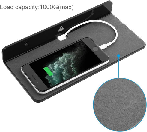 TXEsign Wall Shelf Speaker Stand, Small Acrylic Floating Speaker Shelf for Bluetooth Speaker, Webcam, Cell Phones