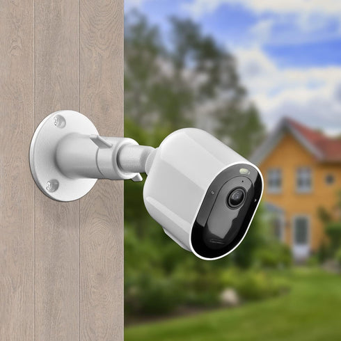 Security Camera Universal Mounting Bracket, Adjustable Indoor/Outdoor Security Wall Metal Bracket, Compatible with Arlo