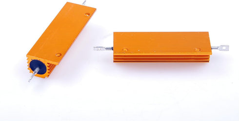 100 Watt 1 Ohm 5% Gold Wirewound Resistors, Electronic Aluminium Shell (Pack of 2)