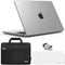 IBENZER Compatible with 2024 2023 2022 MacBook Air 13 inch Case - Hard Shell, Sleeve, Keyboard Cover, Type-C Adapter