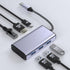 Closs 6-in-1 16 (1Gbps 4K 100W 3 USB C to Ethernet Adapter, USB to HDMI Dock for iPhone Pro/Pro Max, Chromebook, Dell