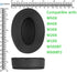 Geekria Sport Extra Thick Cooling-Gel Replacement Ear Pads for Audio-Technica ATH M50X, M50XBT, M50, M40X, M30, M20, M10