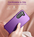 WeLoveCase Galaxy S23 5G Heavy Duty Protection, Hybrid Shockproof TPU Bumper, Full Body Cover - 6.1 Inch, Purple