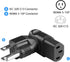 JSADZKJ 3 Prong Power Adapter, 90 Degree 5-15P to C13 Power Convertor (2 Pcs)