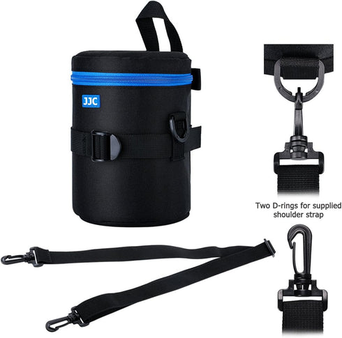 JJC Medium Camera Lens Pouch, Carrying Case for Canon EF 50mm F/1.2L, 24-70mm F2.8L II, 85mm F1.2L II, and More