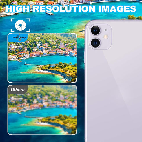 Main Rear Camera Module for iPhone 11, 12MP Replacement with Repair Tools for Models A2221 A2111 A2223
