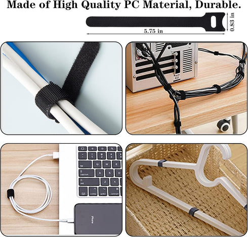 311Pcs Cable Management Organizer Kit, 4 Cable Sleeve Split, 53 Cable Clips, 12 Cord Clips Holder, 22 Cable Ties, 20