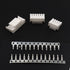 JST GH 1.25mm Connector Kit, 80 PCS Male Housing Plug Connectors with 500 PCS Plug Terminals, 2-10 Pin