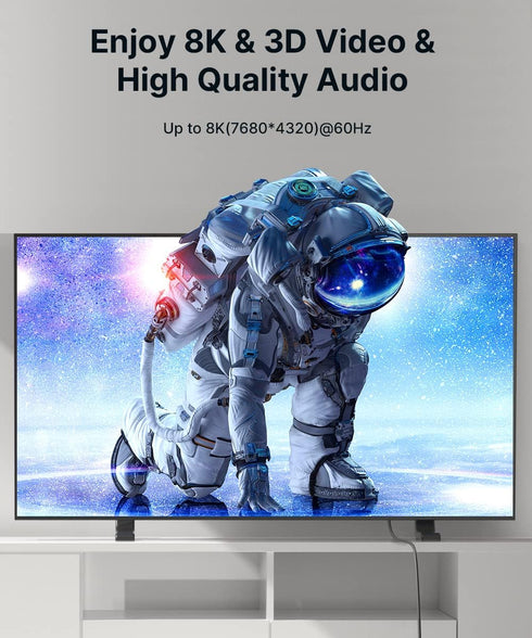 8K 2.1, 48Gbps (4K@144Hz, 4K@120Hz, 8K@60Hz) 2.2&2.3 10 2/PS5/Laptop/Monitor/HDTV/-Red,6ft JSAUX HDMI Cable Ultra High