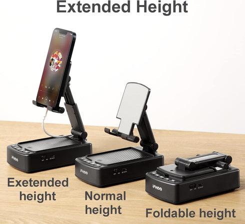 iFkoo BT5.3, Gifts for Men Women, Phone Stand with Bluetooth Speaker Gifts for Him Dad Who have everything, Phone