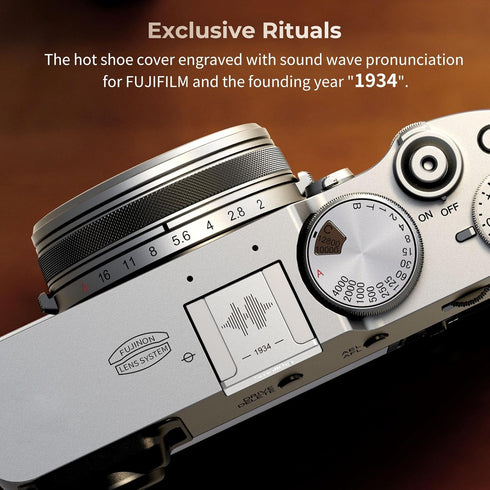 SmallRig Hot Shoe Cover for FUJIFILM X100VI, X100V, X-T4, X-T3, X-E4, X-T50, X-T30, Silver