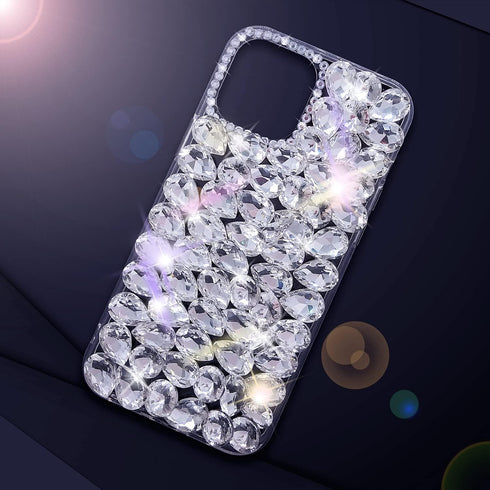 Bonitec Compatible with iPhone 13 Pro Max Case, 3D Glitter Sparkle Bling Luxury Shiny Crystal Rhinestone Cover