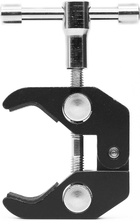 Super Clamp Camera Clamp with 1/4"-20 and 3/8"-16 Thread for Cameras, Lights, Umbrellas, Hooks, and More.