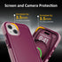 Follaroma 15 15, 6.1", for iPhone Case, Compatible with MagSafe, Heavy Duty Shockproof Protective Phone Case, Anti-Drop