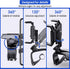 Multifunctional Car Phone Holder for Dashboard, Sun Visor, Rearview Mirror, 360° Rotatable and Retractable