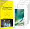 JETech 3-Pack Tempered Glass Screen Protector for iPhone 8 Plus & 7 Plus, 5.5-Inch, Durable Protection.