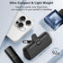 Mini Portable Charger 5000mAh, Ultra Compact Power Bank with Built-in Phone Holder, LED Light, LCD Display for Travel,