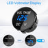 4 in 1-12V USB Outlet RV Accessories, PD3.0 & Dual QC3.0 Car USB Port Aluminum Charger with Lighted 150W Socket