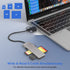 Memory Stick Pro Duo Adapter for iPhone, 6 in 1 SD/TF/M2/MS/CF/XD Multi Card Reader with Lightning+USB A+C