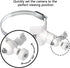 Universal Adjustable Stainless Mount Bracket for Outdoor Security Camera, 360 Degree Clamp Compatible with Reolink/Nest
