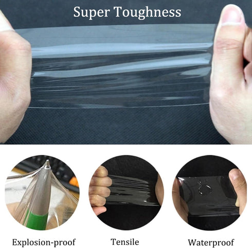 2 Pack Back Screen Protector for iPhone 15 Pro Max, Not Glass Hydrogel Protector Film Ultra-Thin Full Wrapped