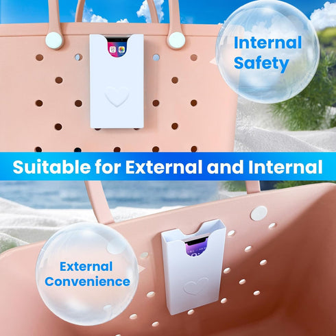 CULASIGN Phone Holder Compatible for Bogg Bag, Phone Case Insert Accessories for Bog Bags, Plastic Shell Case Fits All