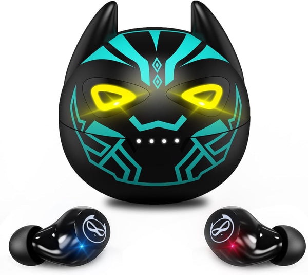 Kids Wireless Earbuds, Bluetooth 5.3 Noise Reduction Headset for Small Ears with Touch Control
