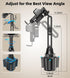 GuMosh 15W 17/16/15,Samsung S25 S24 S23 S22 Dual Coil Cup Phone Holder Mount,Wireless Car Charger Auto-Clamping Fast