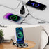 Magnetic USB C Charger Cable 2 in 1, 2-Pack PD 100W (5A) Nylon Braided USB C to USB C/Lightning Fast Charging Cable for
