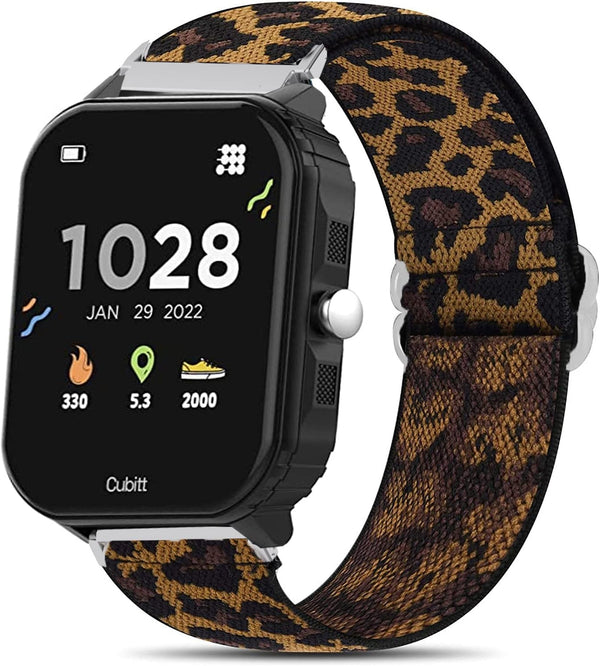 Stretch Elastics Nylon Adjustable Replacement Strap Accessories for Cubitt Teens Smart Watch - Compatible for Cubitt