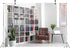 BELECO 7x5ft Fabric Living Room Backdrop Modern Room Interior with Armchair White Bookcase, Office Zoom Meeting