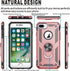 Folmeikat Compatible with iPhone 8 Plus, 7 Plus, 6s Plus/6 Plus Phone Case, 360 Degree Rotating Metal Ring