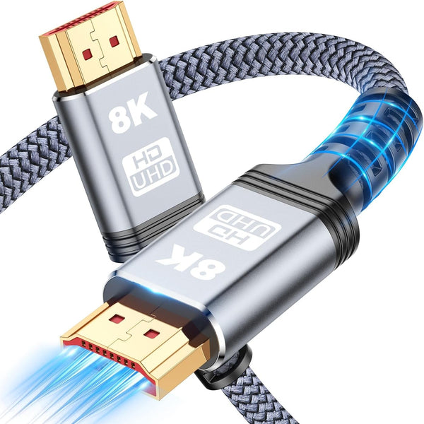 iYavvort 8K 10K 4K HDMI Cable 48Gbps 5FT/1.5M, Certified Ultra High Speed HDMI