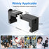 ULANZI ST-02S Aluminum Phone Tripod Mount with Cold Shoe, Universal Metal Adjustable Clamp for iPhone & Samsung