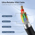 HYANGQU 6ft (1.8m) VGA Monitor Cable - Male - to - Male, Video Cord for PC/Laptop to Projector (VGA Plug), Office/Home