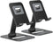 Nulaxy 2 Pack Dual Folding Cell Phone Stand, Fully Adjustable Phone Holder for Desk, Compatible with All Phones, Black