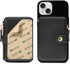 M-Plateau Small Wallet for Women - Large Capacity with ID Window, Phone Wallet with 3M Adhesive Card Holder (Black)