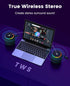 LENRUE Bluetooth Speaker, Wireless Speaker with Dynamic Light Show, Crisp Sound, TWS, Portable Speaker for Phones
