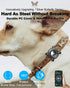 IPX8 Waterproof Airtag Holder for Dog Collar, Removable Metal Buckle Strap, Ultralight Hard TPU Compatible with Apple