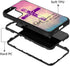 for Galaxy S22 Case, Heavy Duty 3 in 1 Hybrid Hard PC + Soft Silicone Shockproof Protective Case, 6.2 inch