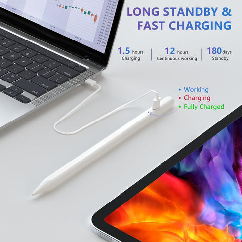 Stylus Pen for iOS & Android Touch Screens, Active Pencil for Samsung, Smart Digital Stylus for Lenovo/Vivo/Mi/HUAWEI.