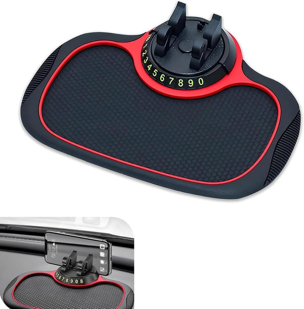 leechio 1 PC Multifunctional Car Anti-Slip Mat, Anti-Slip Rubber Dashboard Storage Pad and