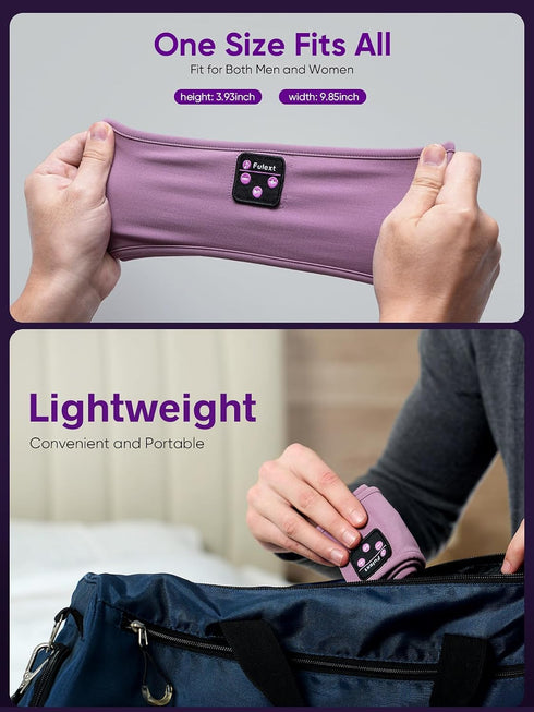 Sleep Headphones Bluetooth Headband, Long Playtime, Built-in Speakers for Workout, Running, Yoga