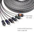 RCI620 100% 20ft 6-Channel RECOIL Oxygen Free Copper RCA Audio Cable, Twisted Pair with Noise Reduction
