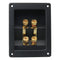 1PC Copper 4-Position Terminal Junction Box, Post 4 Speaker Wall Plates for Car/Home Audio Connectors
