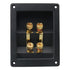1PC Copper 4-Position Terminal Junction Box, Post 4 Speaker Wall Plates for Car/Home Audio Connectors