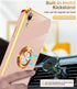 LeYi 2 Pack iPhone XR Case with Tempered Glass Screen Protector, 360° Rotatable Ring Holder and Magnetic Kickstand -