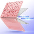 IBENZER Hardshell Case for 2024 2023 2022 MacBook Air 13 inch M3 A3113 M2 A2681, with Keyboard Cover & Type-C Adapter