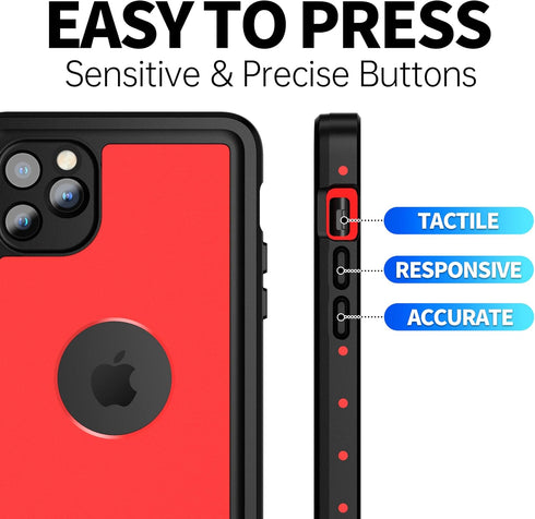 BEASTEK Waterproof Case for Apple iPhone 11 Pro Max, NRE Series Shockproof Underwater IP68 Case with Screen Protector